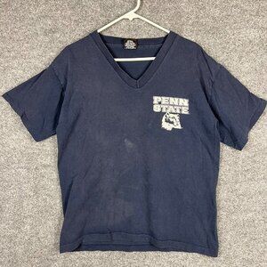 Vintage USA Men's Penn State Nittany Lions V Neck Shirt SZ L‎